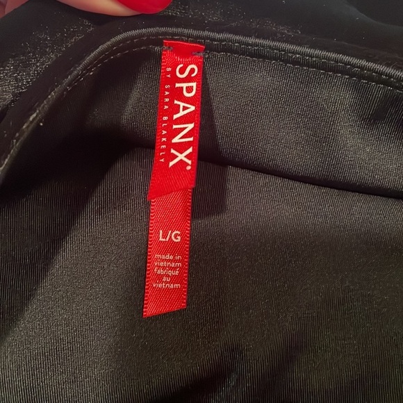 SPANX Black Velvet Leggings - Picture 4 of 8